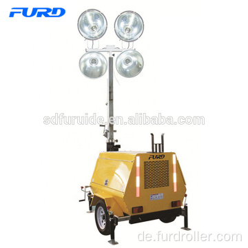 1,8 m-7 m 4000 Watt Anhänger Mobiler LED-Lichtmast mit Generator